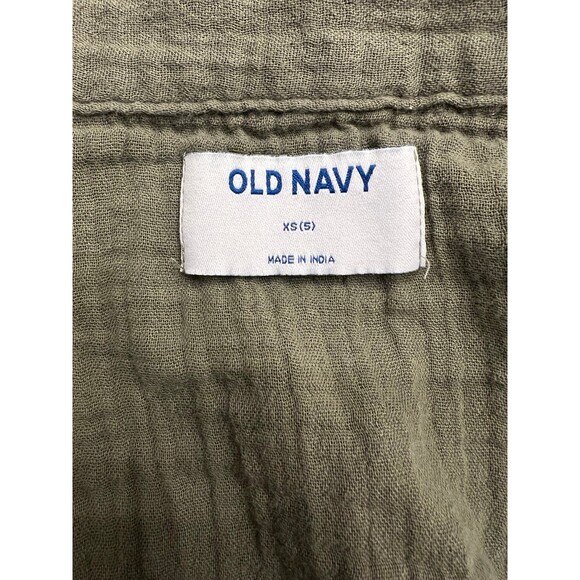 XS Boys Short Sleeve Button Down Shirt / Camo Green / 100% Cotton - Picture 2 of 4